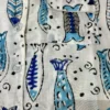 Blue fish block print kids night suit soft cotton comfortable sleepwear for kids