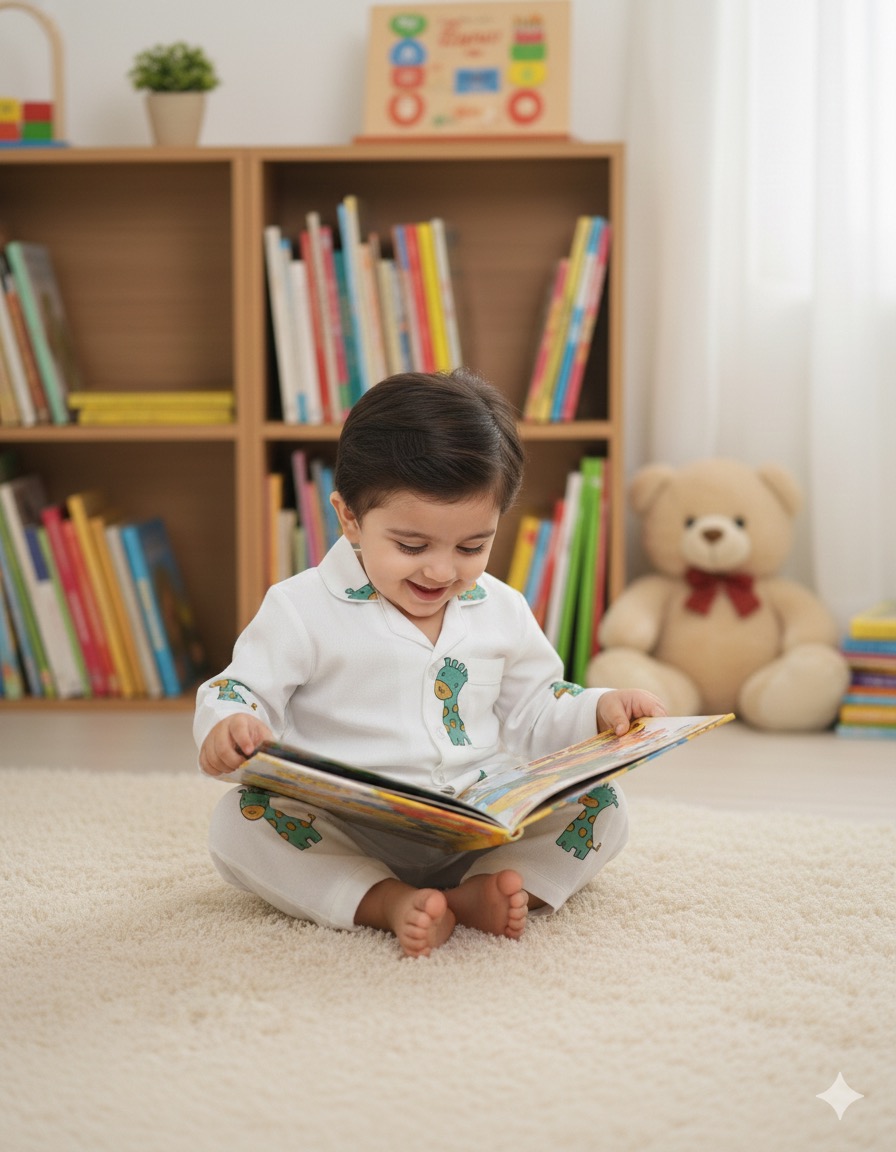 Kids Night suit - Green Ziraff hover view