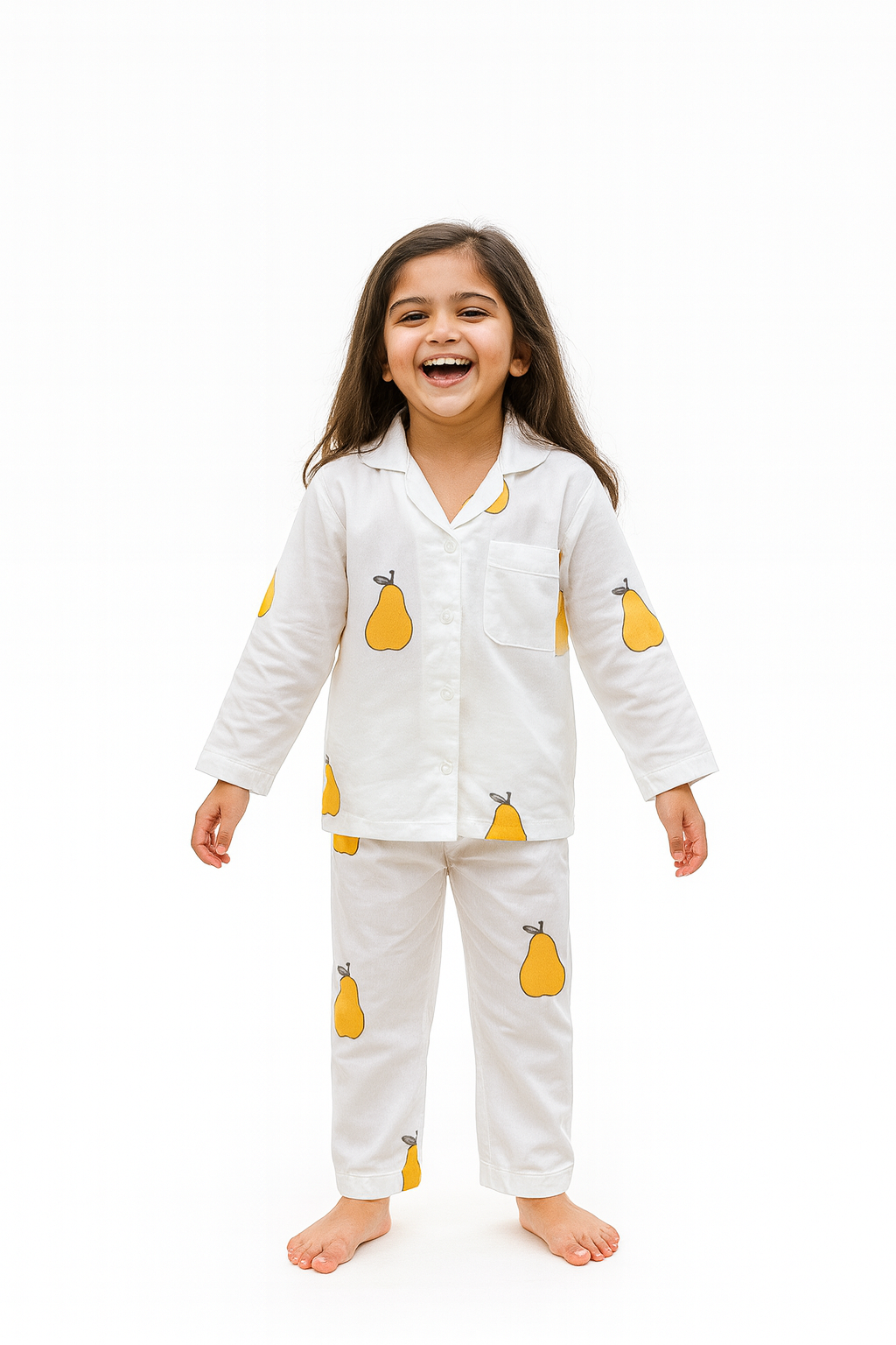 Kids Night suit - Yellow Mango hover view