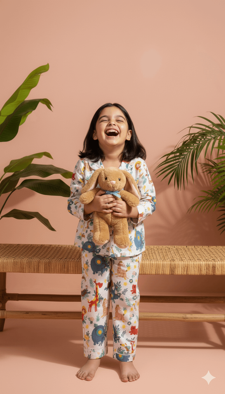 Kids Night suit - Multi Animal