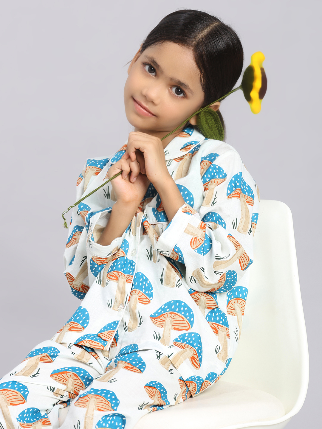 Kids Night suit - Mushroom Print