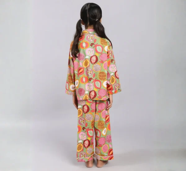 Mix Fruit Print Cotton Night Suit for Kids hover view