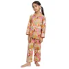 Kids mix fruit print cotton night suit candid shot, breathable and playful sleepwear