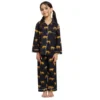 Kids black tiger print cotton night suit catalog image, stylish and breathable kids nightwear