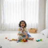Kids poplin cotton winter night suit candid shot, soft and breathable kids nightwear