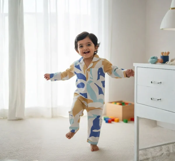 Premium Poplin Winter Pajama Suit for Kids