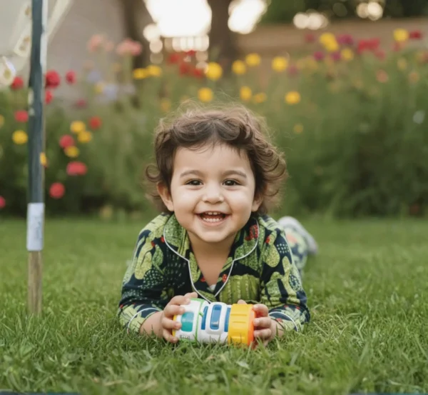 Stylish Black Cactus Kids Night Suit for Cozy Nights