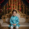 Boys kurta pajama candid shot, natural pose and comfortable ethnic wear for daily or festive occasions