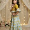 Girls lehenga choli front view, traditional and stylish ethnic wear for girls