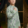Boys kurta pajama side view, comfortable and well-fitted ethnic outfit for kids