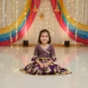 Purple girls lehenga choli party wear for kids traditional ethnic outfit for festivals and occasions