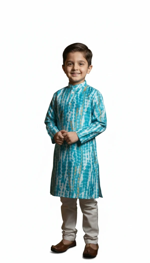 Boys kurta pajama lifestyle image, ethnic wear for celebrations and casual functions