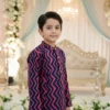 Boys kurta pajama full outfit view, complete ethnic wear set for boys
