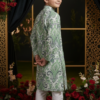 Boys kurta pajama full outfit view, complete ethnic wear set for festive occasions