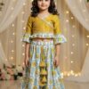 Girls lehenga choli festive look, perfect ethnic wear for weddings and celebrations