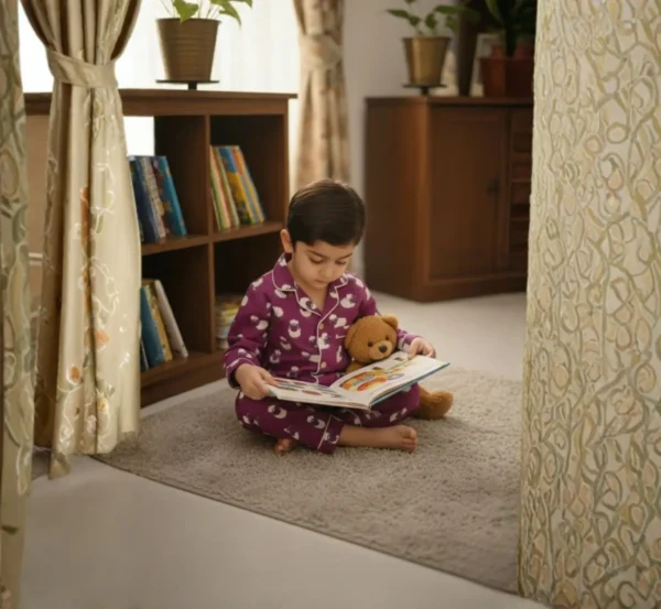 Trendy Sheep Print Nightwear for Kids hover view