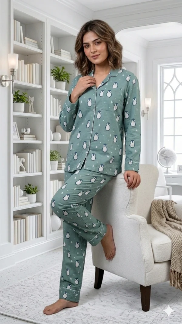 Women's Full Sleeves Night Suit