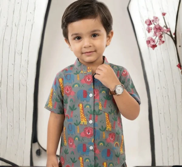 Comfortable Grey Kids Cord Set for Everyday Use