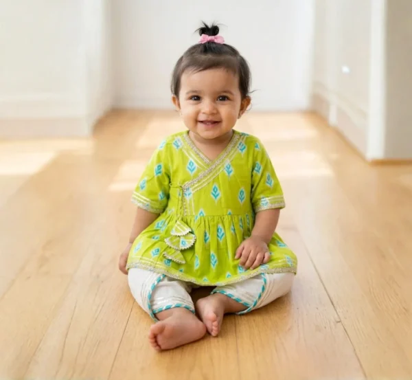 Girls Angrakha with Dhoti