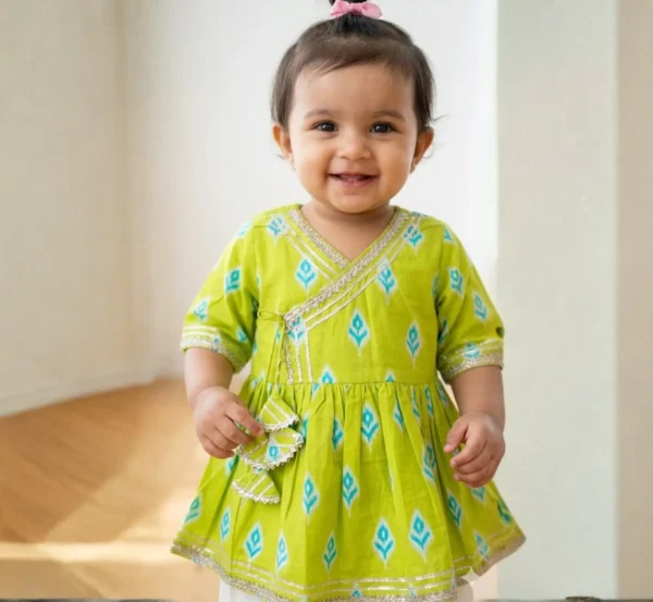 Girls Angrakha with Dhoti hover view