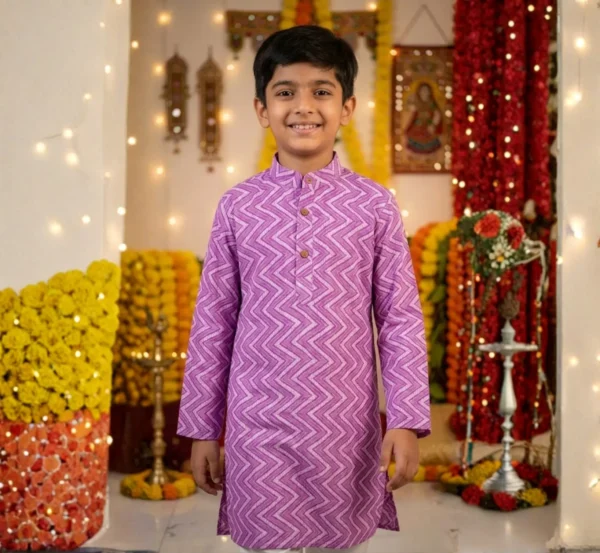 Comfortable Pure Cotton Boys Kurta Pajama for Festive Wear