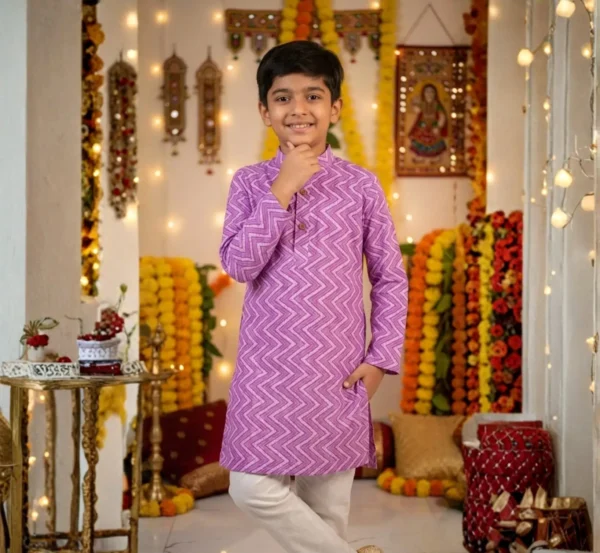 Comfortable Pure Cotton Boys Kurta Pajama for Festive Wear hover view