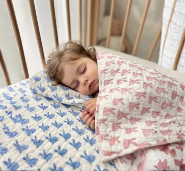 Lightweight Pure Cotton Kids Quilt for All-Season Comfort