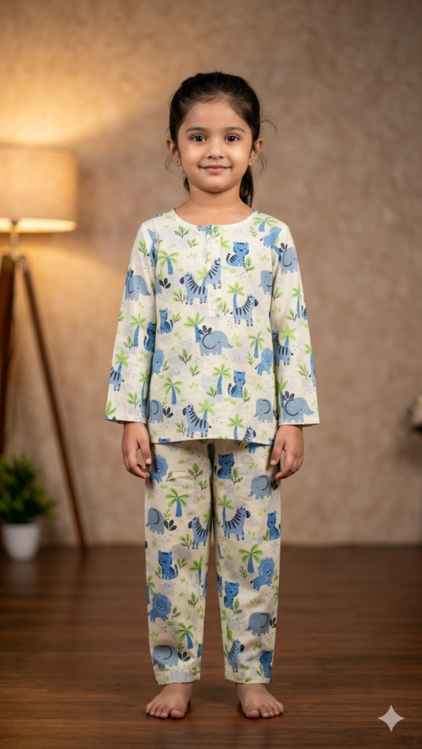 Premium Pure Cotton Girls Night Suit for Relaxing Nights