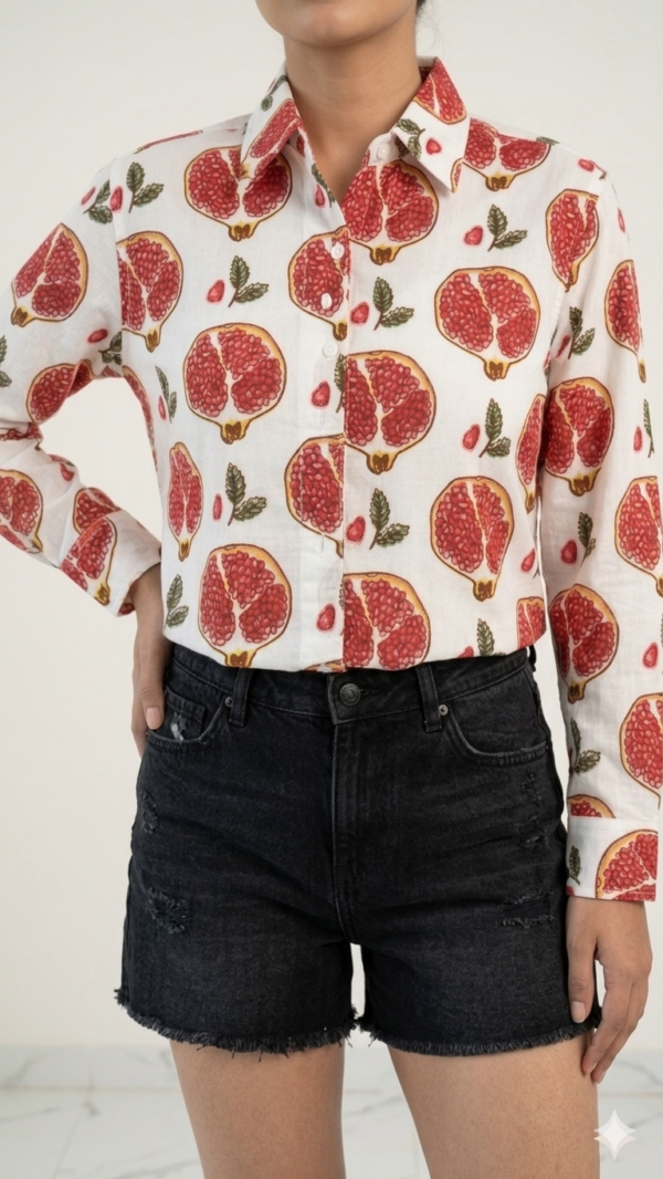 Comfortable Women’s Shirt in White for Work and Casual Occasions hover view