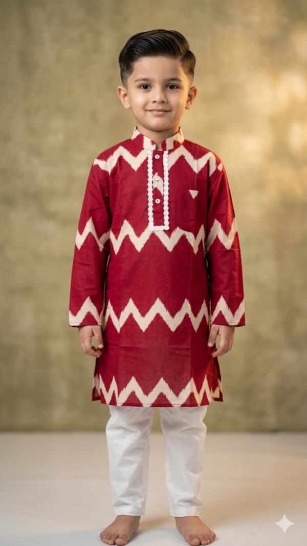 Comfortable Boys Kurta Pajama Made from Pure Cotton for All-Day Wear