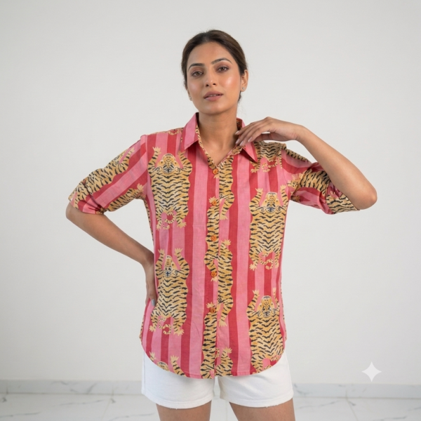 Best Women’s Puff Sleeve Shirt for Brunches, Travel and Casual Outings hover view