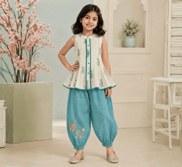 Girls Sleeveless Cord Set