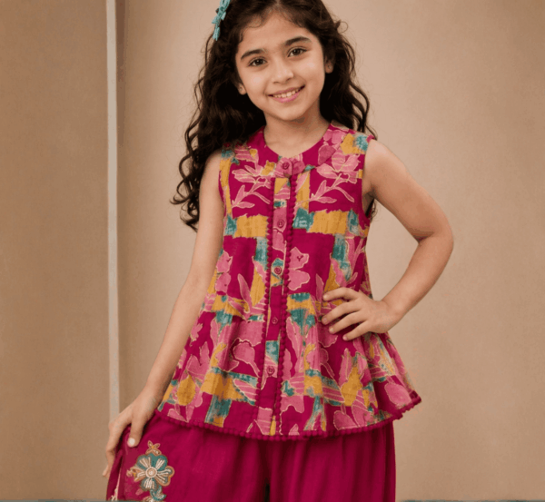 Girls Sleeveless Cord Set