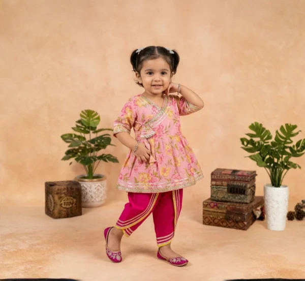 Girls Angrakha with Dhoti