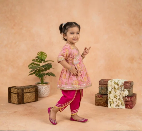 Girls Angrakha with Dhoti hover view