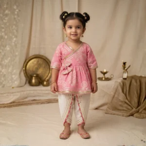 Girls Angrakha with Dhoti
