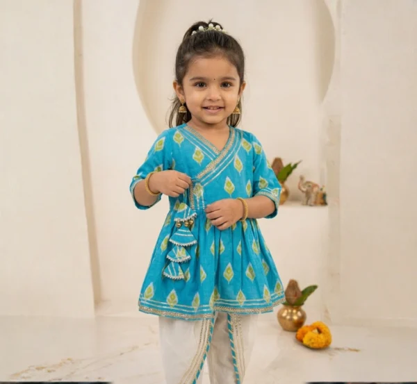 Girls Angrakha with Dhoti