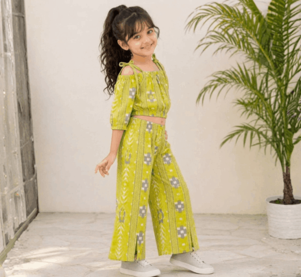 Girls' Cord Set Off-Shoulder