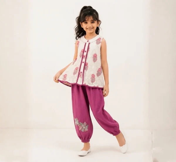 Girls' Sleeveless Cord Set