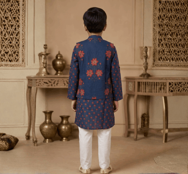 Boys Kurta Pyjama with Jacket hover view