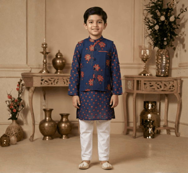 Boys Kurta Pyjama with Jacket