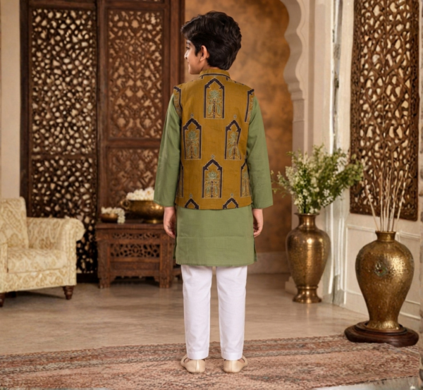Boys Kurta Pyjama with Jacket hover view