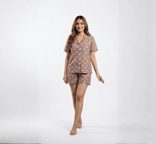 Women's Half-Sleeve Night Suit hover view