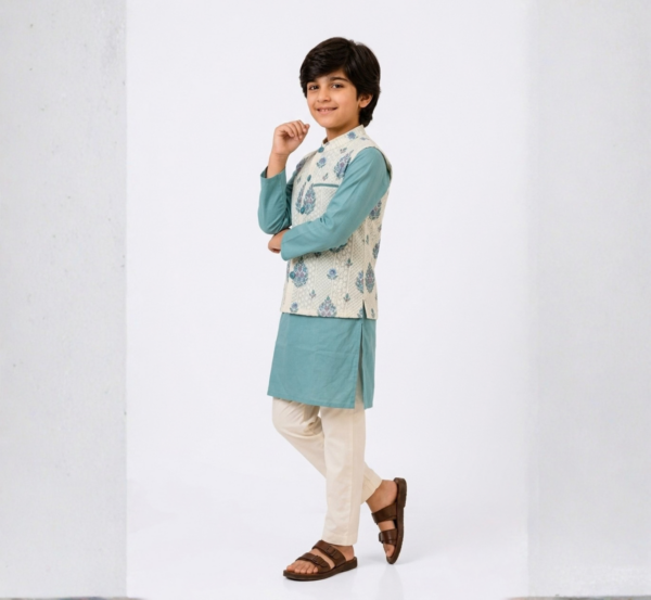  Boys Kurta Pajama with Jacket