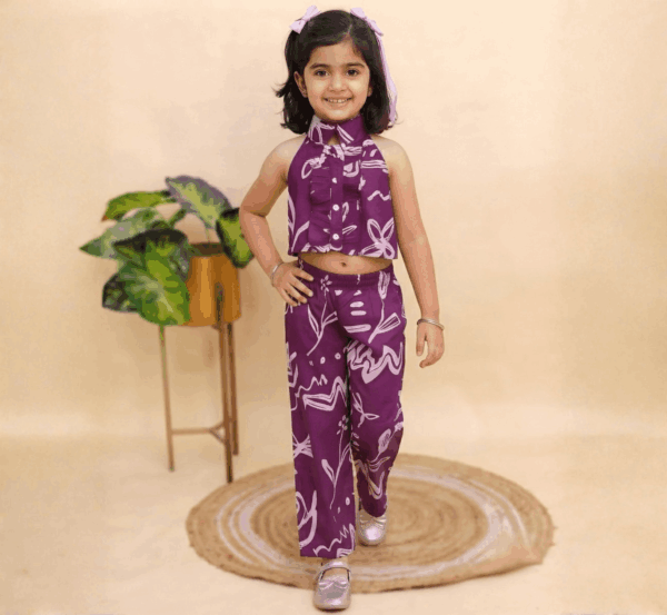 Girls Cord Set Halter Neck
