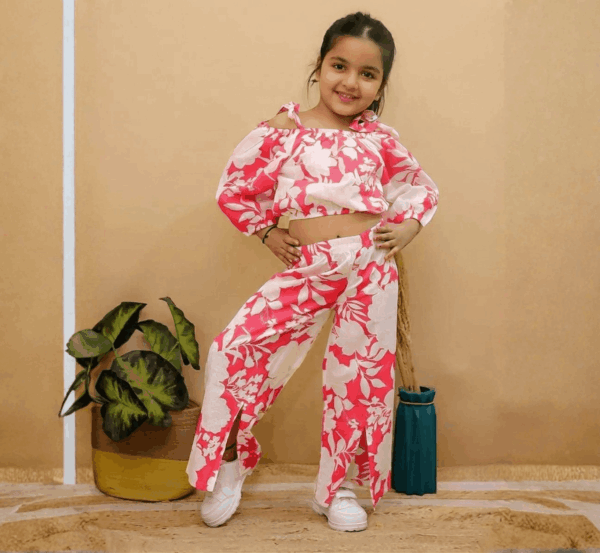 Girls' Cord Set Off-Shoulder hover view