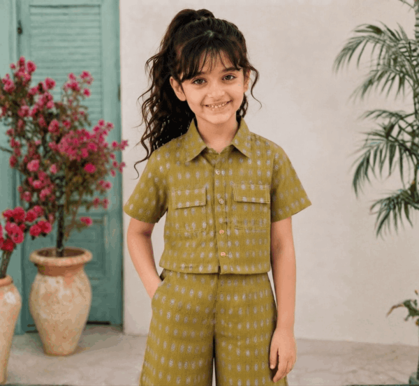 Girls Crop Shirt with Palazzo hover view
