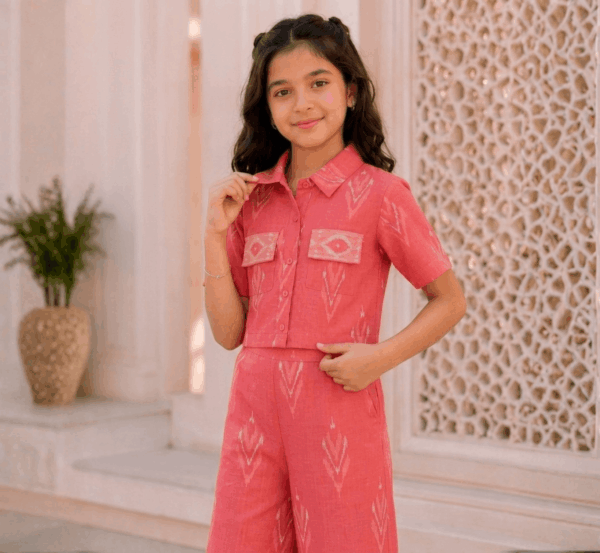 Girls Crop Shirt with Palazzo