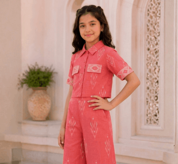 Girls Crop Shirt with Palazzo hover view