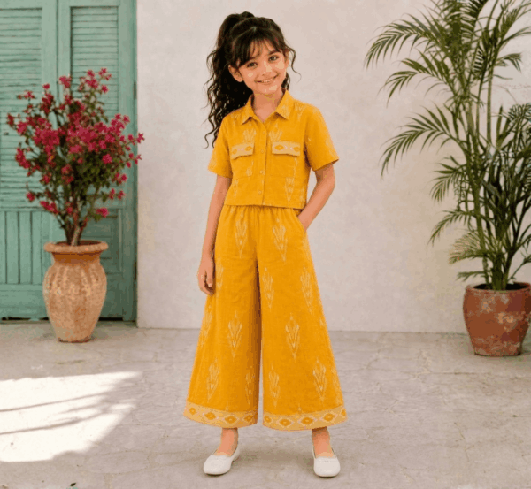 Girls Crop Shirt with Palazzo - Size: 5-6 Year hover